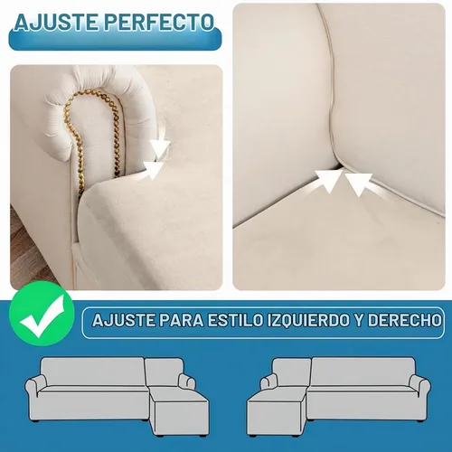 Vista 7 de Funda para Sofá de Terciopelo Elástico Funda de Cojín de Sofá 1 Pieza - Funda Elástica Lavable para Asiento o Respaldo, Fundas de Asiento para Sofás