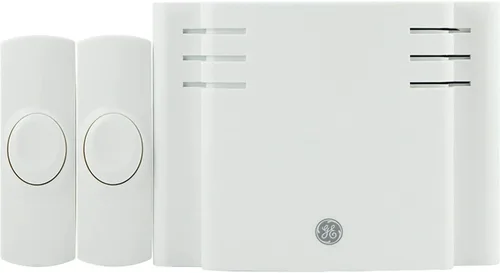Vista 7 de GE Kit de Timbre Inalámbrico, Receptor que Funciona con Batería, 1 Timbre de Puerta con Botón Pulsador, 2 Melodías, 4 Niveles de Volumen campanilla