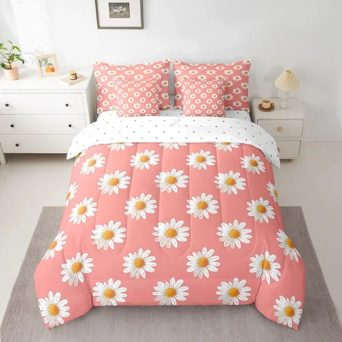 Vista 26 de Feelyou Fall Pumpkin Comforter Set with Sheets 7 Piece Twin Size Autumn Bed in a Bag Kids Boys Girls Pumpkin Maple Leaf Bedding Set Hummingbird Beig