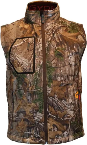 Gerbing Gyde Torrid - Chaleco térmico para hombre, chaleco Softshell con batería de 7 V con sistema de calefacción Tri-Zone, camuflaje de caza de