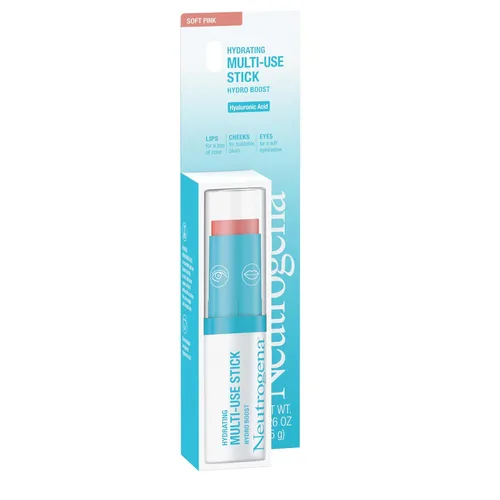 Vista 8 de Neutrogena Hydro Boost - Barra de maquillaje hidratante multiusos con ácido hialurónico, suave bálsamo de maquillaje de color multiusos