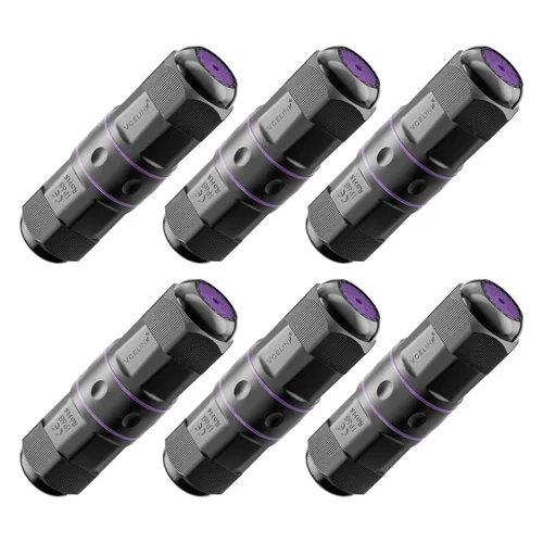 Vista 12 de VCELINK Acoplador RJ45 Impermeable IP68 Perfil Corto, Conector Ethernet Impermeable Blindado Cat6/Cat5E/Cat5, Extensor de Cable de Red LAN