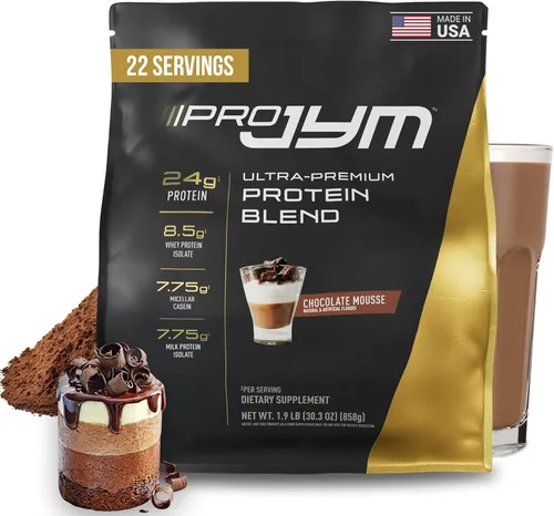 Vista 18 de JYM Supplement Science Pro JYM Rocky Road Proteína en polvo – Aislados de proteína de suero, caseína y proteína de leche, construcción muscular
