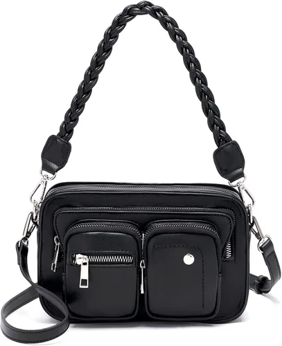 ACUARIO Small Crossbody Bags for Women-PU Leather Handbag Shoulder Strap Bags Purses