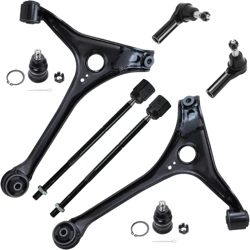 Vista 357 de Detroit Axle - Kit de brazos de control delanteros de 8 piezas para Toyota Sienna 2004-2010, 2 brazos de control inferiores con rótulas, 4 barras