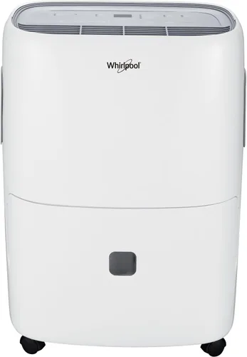 Whirlpool - Deshumidificador portátil de 20 pintas con apagado automático y temporizador, deshumidificador para el hogar y absorbente de humedad
