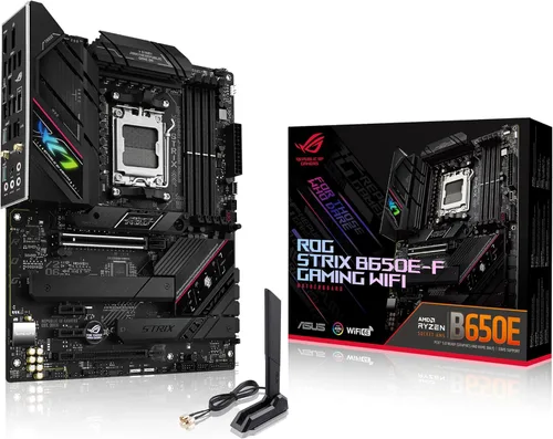 Vista 14 de ASUS ROG Strix B850-A Gaming WiFi AMD AM5 B850 ATX Placa base 14+2+2 etapas de potencia, DDR5 AEMP, LAN 2.5G, WiFi 7 con antena Q, 4X M.2, PCIe®