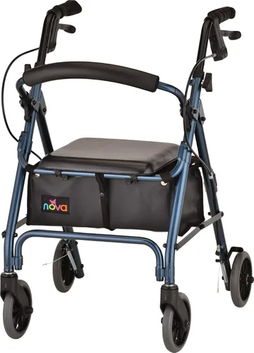 Vista 14 de Nova - Productos Médicos Get Go Petite Rolling Walker, caminador rodante pequeño - 13 libras., 4209CRD, Rojo, 1, 1