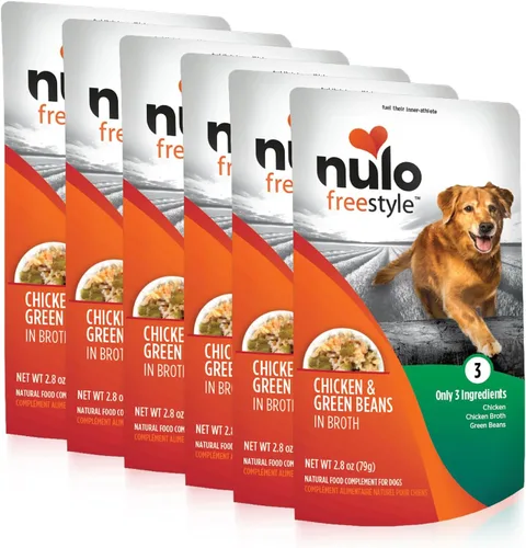 Vista 10 de Nulo Freestyle Carne de res, hígado de res y col rizada en caldo de carne real para perros, 2.8 onzas (paquete de 6)