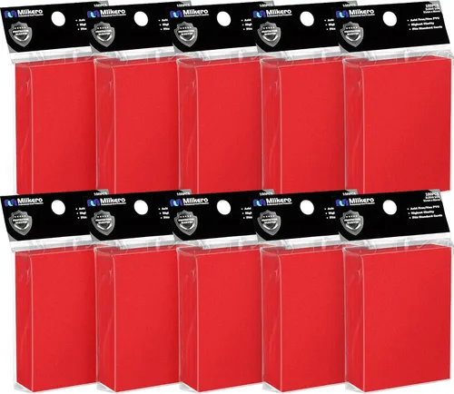 Vista 16 de Mlikero 1200 fundas para tarjetas, fundas para tarjetas mágicas mate, suaves y resistentes al desgarro, aptas para MTG, TCG, CCG (12 colores)