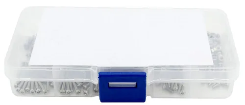 Vista 7 de Juego de 300 tornillos métricos M2 de cabeza plana Phillips de acero inoxidable M2, kit surtido de tuercas M2 M2 x 0.157 in/0.236 in/ 0.315 in