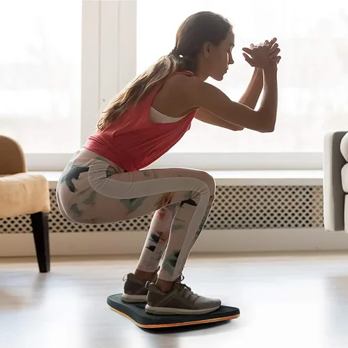 Vista 6 de Yes4All Tabla de equilibrio oscilante para escritorio de piealmohadilla de espuma de oficina antifatiga - Alfombrillas de escritorio de pie, tabla