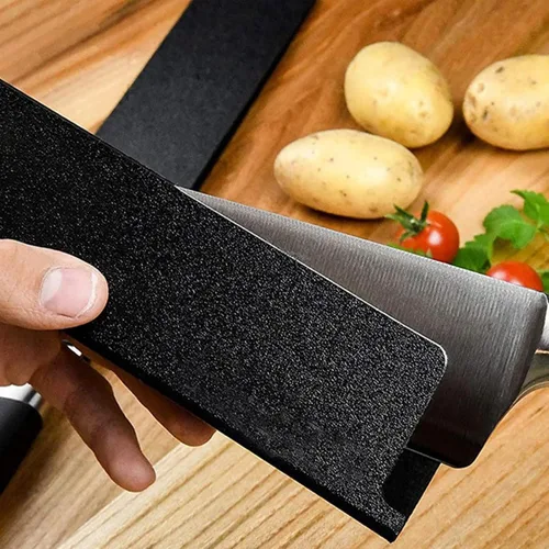Vista 2 de Protector de cuchillos de chef de 8 x 2 pulgadas, juego de 2 fundas universales impermeables para cuchillos de cocina, fundas protectoras