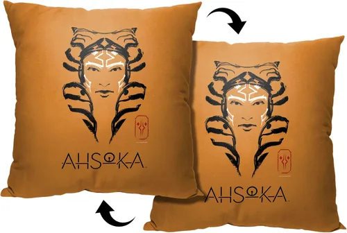 Vista 3 de Northwest Almohada Star Wars, 18 x 18 pulgadas, pincelada Ahsoka