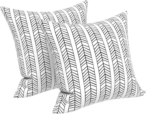 Vista 126 de LVTXIII - Juego de fundas para cojines de sofá o sillón de exteriores, para lumbar, no se decoloran, 2 unidades de 12" x 20", con relleno, estampado