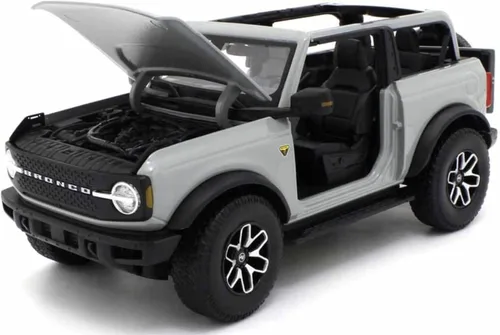 Vista 4 de koenig-tom Maisto - Modelo a escala 1/18 compatible con Ford compatible con Bronco Badlands 2021 a escala fundida a presión, réplica miniatura