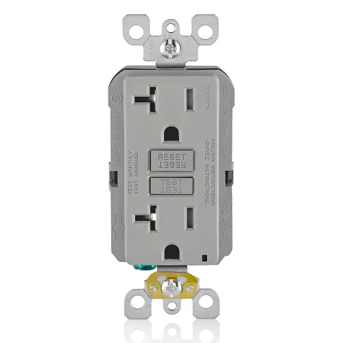 Vista 30 de Leviton Combinación GFCI de autoprueba SmartlockPro de 15 A con USB tipo A y tipo C en pared, cargador USB para teléfonos inteligentes y tabletas