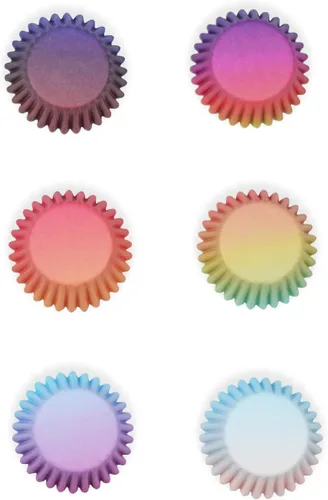 Vista 3 de qiqee 6 Designs Cupcake Liners, 300 unidades, tamaño estándar