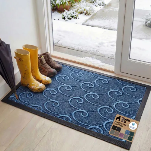 Vista 66 de Gorilla Grip WeatherMax - Tapete para todas las estaciones 100% impermeable, 23 x 35 pulgadas, goma natural duradera, resistente a manchas y Verde