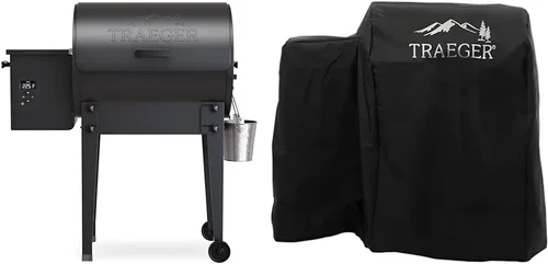 Paquete de Traeger Grills TFB30KLF Tailgater 20 Parrilla eléctrica portátil de pellets de madera y ahumador + Traeger Grills BAC374 accesorio de