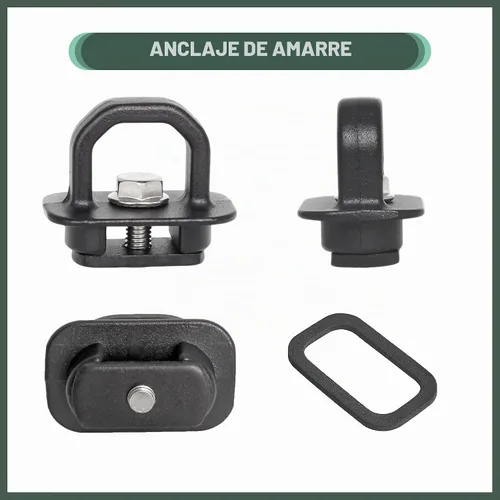 Vista 3 de Anclajes de sujeción de aluminio Phamyor para caja de camión, enganche lateral para pared para Chevy Silverado/GMC Sierra 2007-2023, Chevy