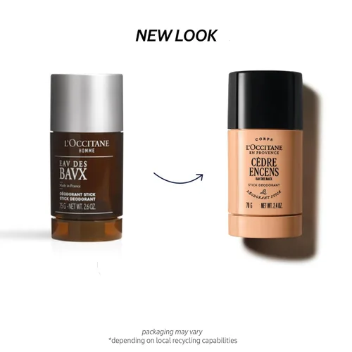 Vista 2 de L'OCCITANE Desodorante roll-on sin aluminio, reduce el olor corporal, verbena refrescante, aleros de baux, sin alcohol ni sales de aluminio