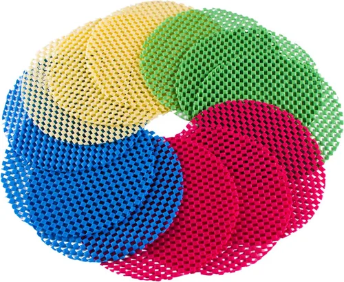 Super Z Outlet Paquete de 12 almohadillas de agarre manual multiusos para tarros, abrebotellas, azul/verde/rojo/amarillo