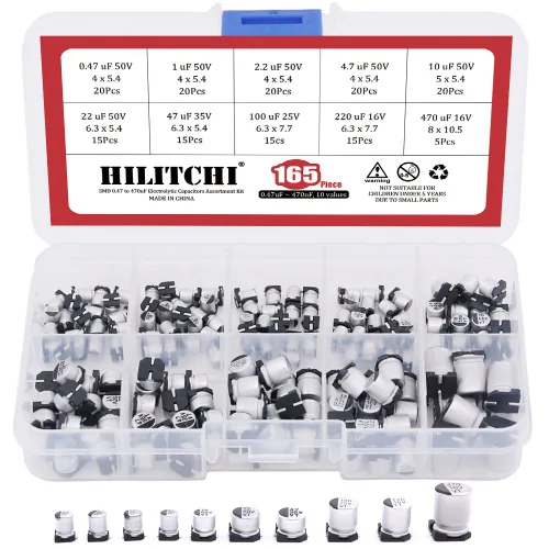 Vista 7 de Hilitchi - Kit surtido de condensadores electrolíticos de cerámica