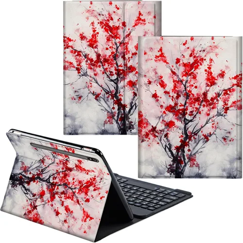 Vista 91 de Para Samsung Galaxy Tab S6 Lite Funda 2022/2020 Teclado Inalámbrico Desmontable Y Cubierta De Soporte De Cuero PU Funda Protectora Para Samsung