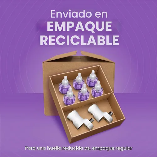 Vista 8 de Air Wick Kit de inicio de aceite perfumado enchufable, 2 calentadores + 6 recargas, Hawaii, Aceites Esenciales
