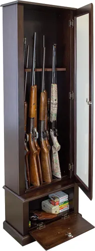 Vista 14 de American Furniture Classics Modelo 650 8 Armario de pistola con puerta de vidrio de bloqueo