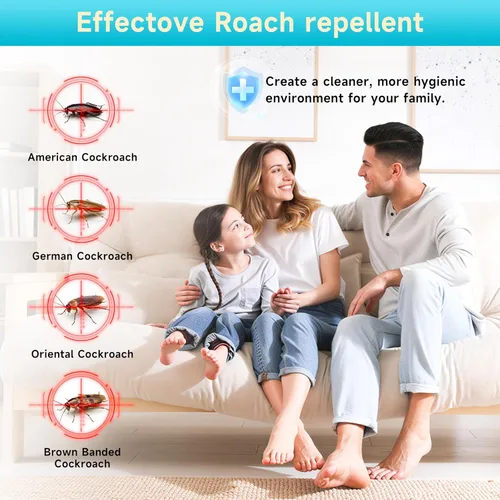 Vista 4 de Cockroach Gel Bait - 4 Tubes x 30 Grams, Plunger & Tips Included - Powerful Roach Killer for German, American & Other Major Cockroach Species