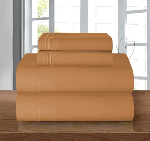 Vista 22 de Elegant Comfort - Juego de sábanas de microfibra de 1500 hilos de calidad hotelera prémium de 4 piezas - Resistente a arrugas, sábana bajera