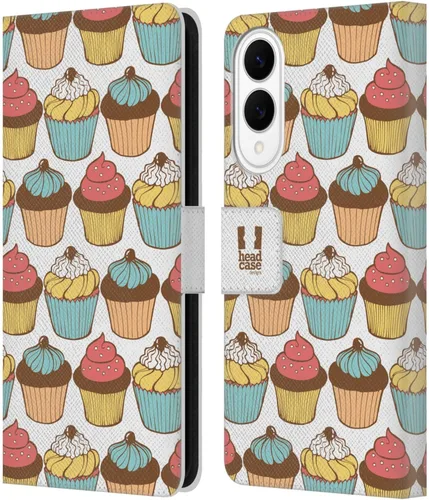 Vista 29 de Head Case Designs Assortment Cupcakes Happiness Leather Wallet Case Compatible with Samsung Galaxy A07 4G Surtido