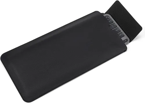 Vista 8 de Funda protectora para teclado Logitech K380 y Logitech Pebble 2 y Pebble Keys 2 K380s Bluetooth, funda de cuero PU Logitech K380 para viajes, Negro