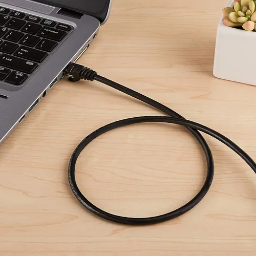 Vista 4 de Amazon Basics Cable de conexión Ethernet RJ45 Cat 6, 10 Gbps de alta velocidad, 250 MHz, sin enganches, conectores chapados en oro, 10 pies