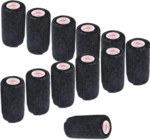 Vista 34 de Cinta adhesiva de 3 pulgadas para veterinarios (varios colores) (paquete de 24) rollo de agarre de vendaje flexible de adherencia autoadhesiva