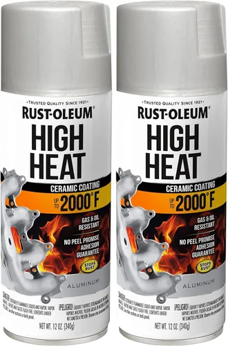 Vista 5 de Rust-Oleum 260771 Pintura en aerosol de alto calor automotriz, 11 onzas, transparente