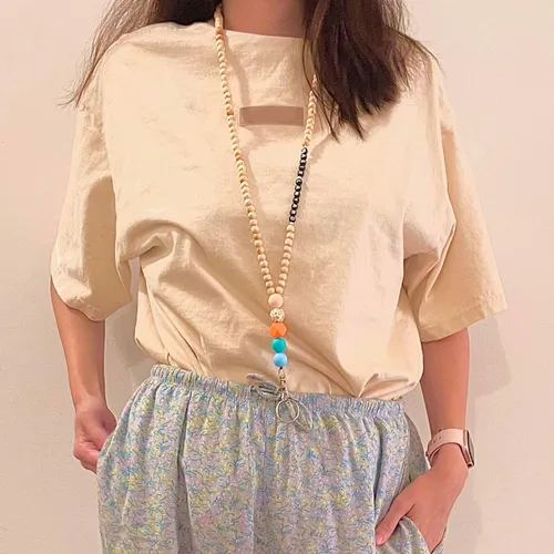 Vista 4 de Magik Cordón personalizado hecho a mano para enfermera, profesor, para llaves, identificación, identificación, collar, cadena de cuentas de silicona