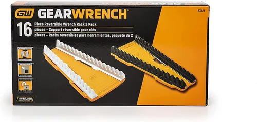 Vista 11 de GEARWRENCH 83121 - Estante reversible para llaves de 2 piezas, 16 ranuras