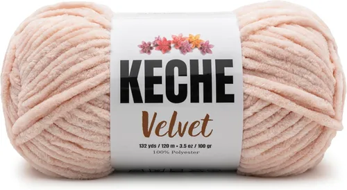 Vista 22 de Hilo de terciopelo Keche para crochet, suave chenilla voluminosa para bebé, manta Amigurumi, 100 gr (121 m) - Blanco
