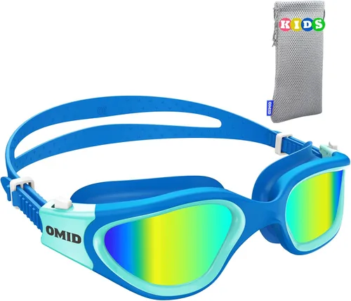 Vista 16 de OMID Kids Swim Goggles, P2mini Polarized Swimming Goggles Comfortable for Age 6-14