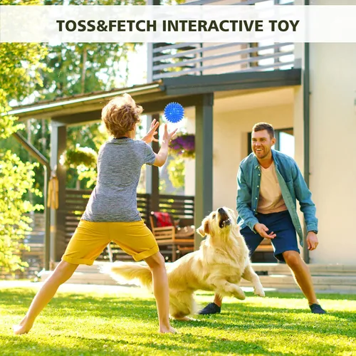 Vista 5 de petizer Paquete de 3 bolas chirriantes de juguete para perros de 2.5 pulgadas, bolas flotantes para perros, bolas de agua para perros, juguetes