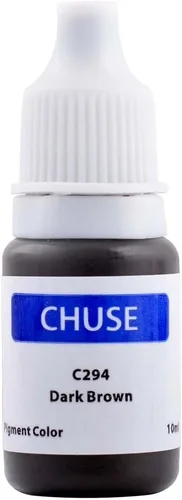 Vista 11 de CHUSE Microblading Ink Pigmento de maquillaje permanente 0.35 oz/0.3 fl oz Pigmento Microblading de tinta para cejas Delineador de ojos (C292 marrón)
