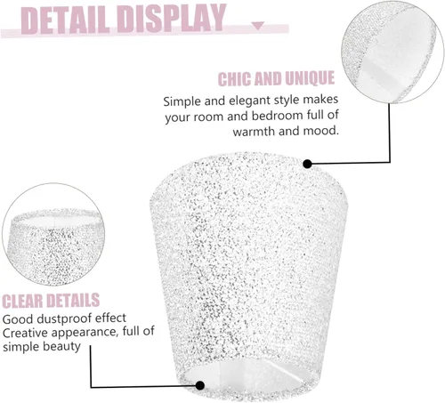 Vista 7 de Elegante pantalla artística de tela, elegante cubierta de escritorio para pared de mesa y lámparas de pie, el marco añade calidez a cualquier