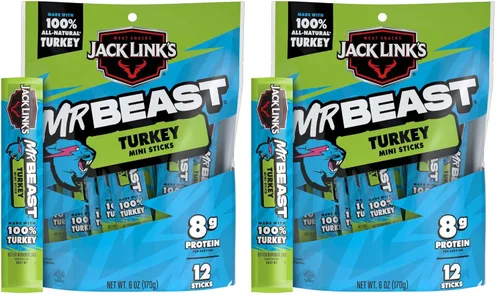 Vista 11 de Jack Link's Palitos de ternera, Original – Bocadillo de proteínas, palito de carne con 0.23 oz de proteína, hecho con 100% carne de res, palitos