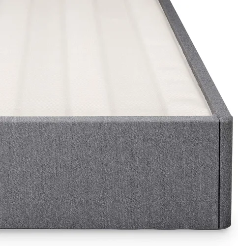 Vista 7 de Zinus Somier tapizado de metal y madera, base de colchón de 7.5 pulgadas, fácil montaje, diseño con paneles de tela, tamaño King