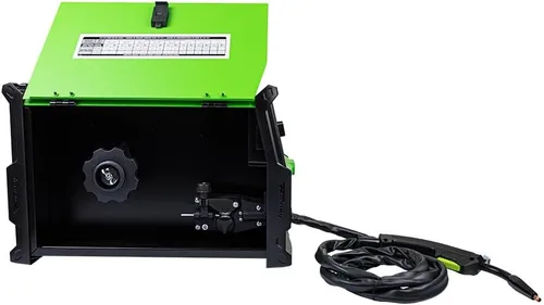 Vista 3 de Forney Easy Weld 262 141 FC-i Soldador de alambre sin gas con núcleo de Soldadora inversora portátil de 140 amperios y 120 V. Diseñado