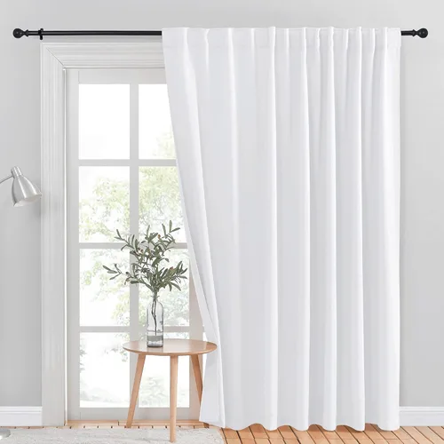 Vista 39 de NICETOWN Cortinas para Puerta Corredera, Cortina Térmica Ancha Oscurecedora para Puerta de Patio, Persiana Vertical, Cortinas para Puerta de Vidrio