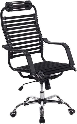 Silla de banda de goma elástica transpirable Silla de computadora Respaldo para el hogar Silla giratoria